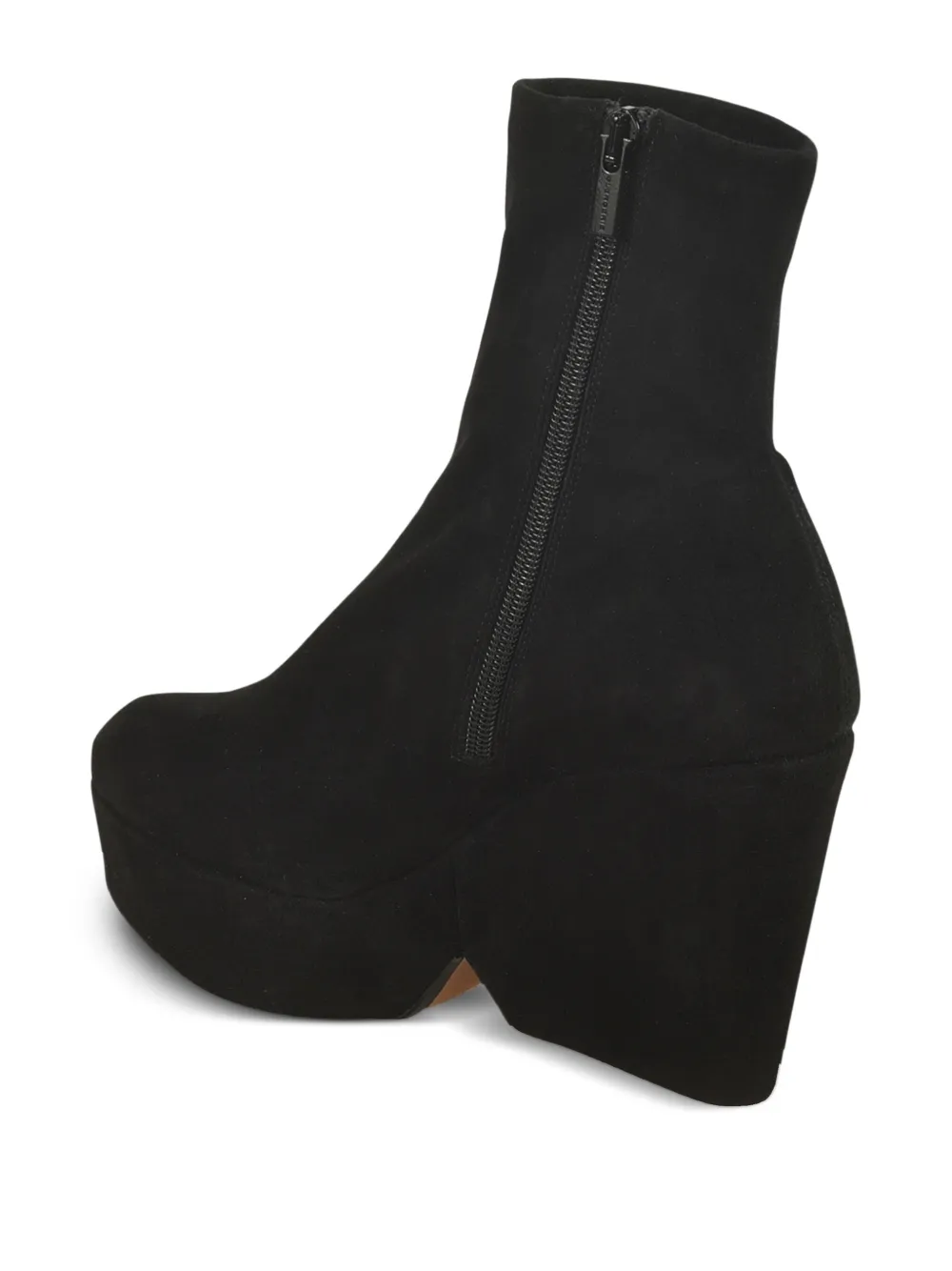 Clergerie 110mm platform suede boots Black