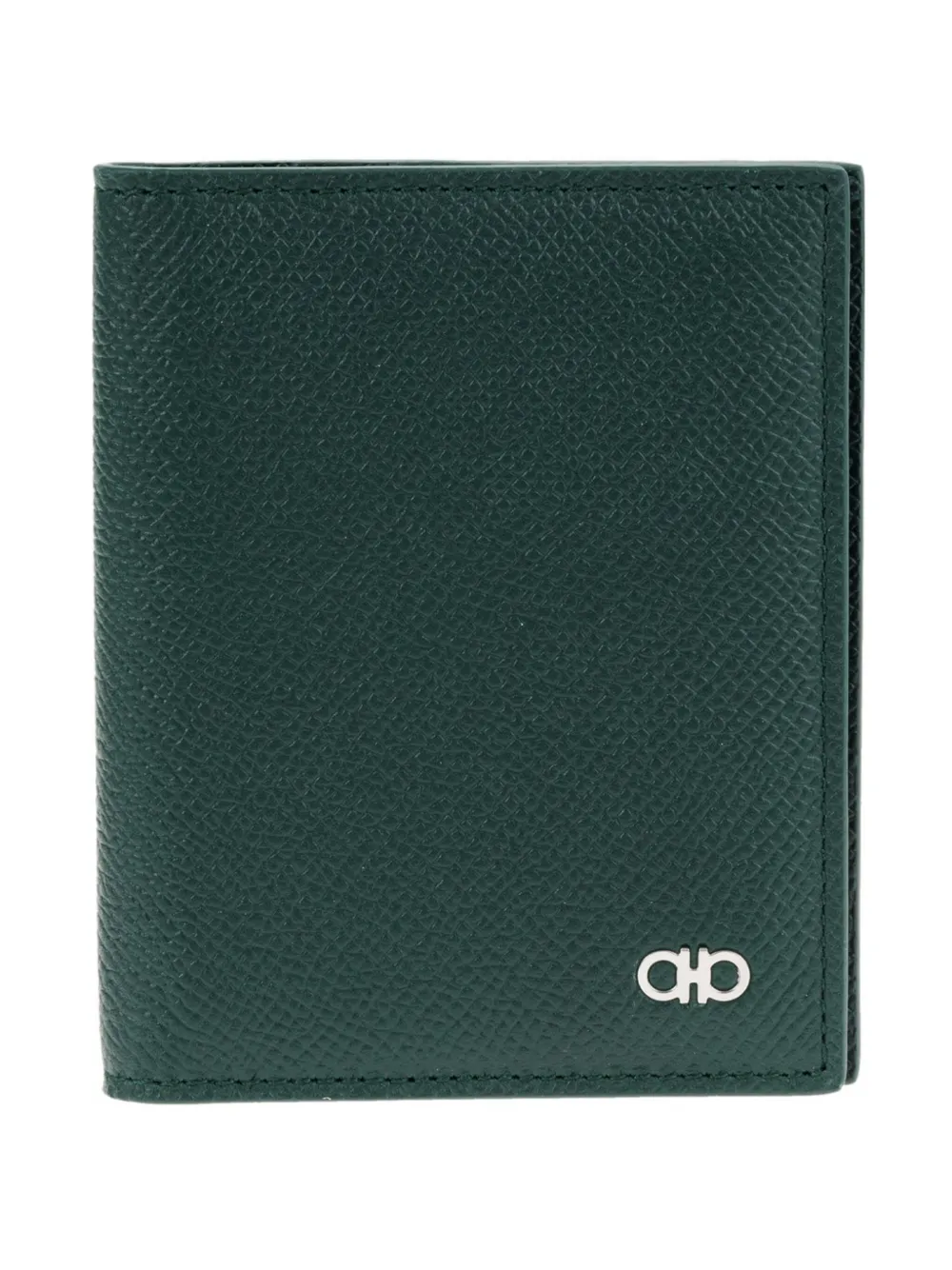 Ferragamo Gancini Bi-fold Cardholder In Green