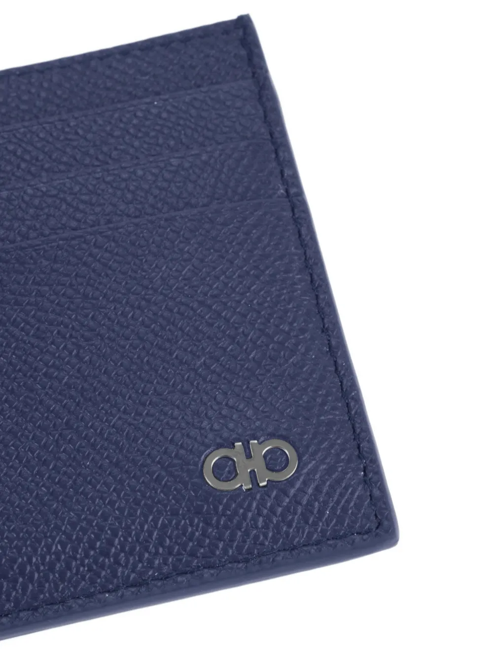 Ferragamo Gancini pasjeshouder met kaartsleuven Blauw