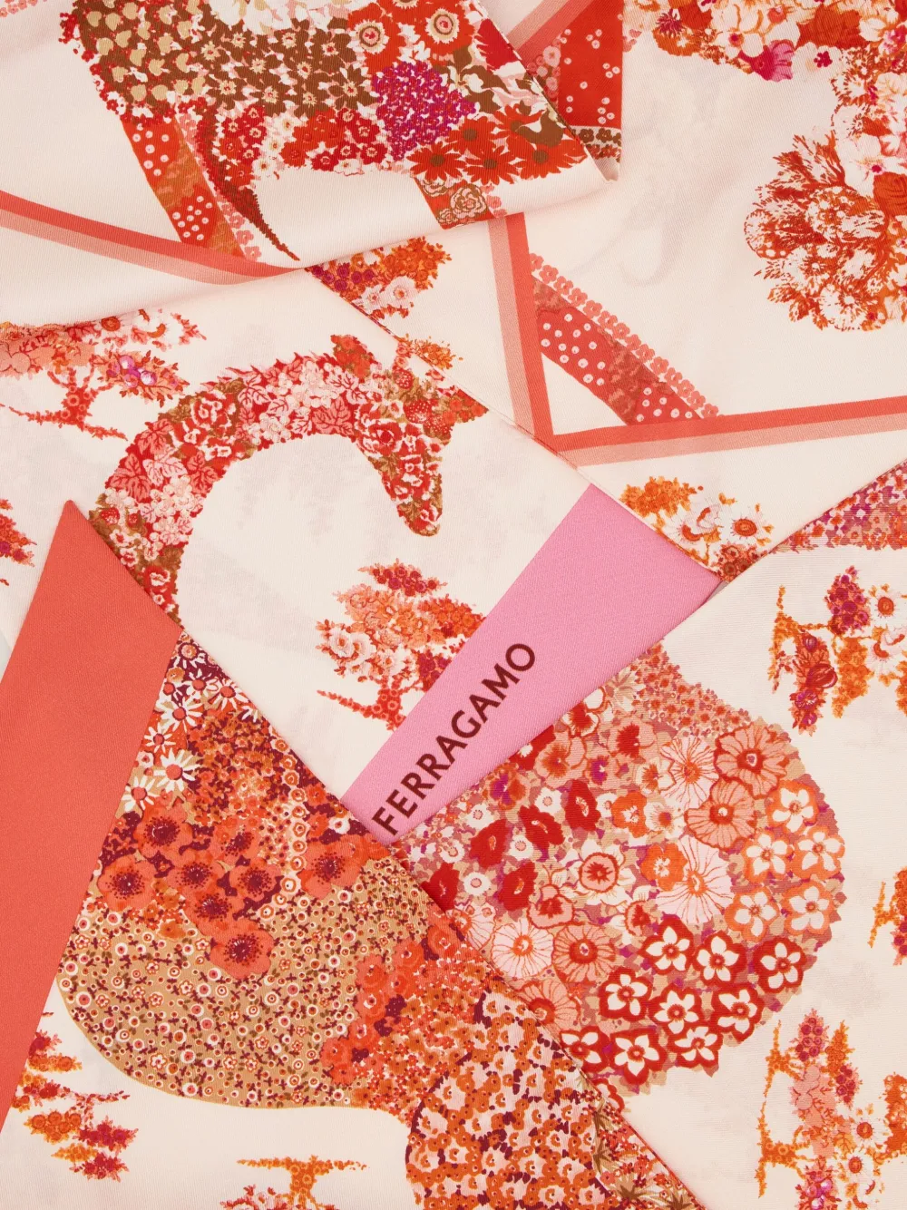 Ferragamo Zijden sjaal Roze