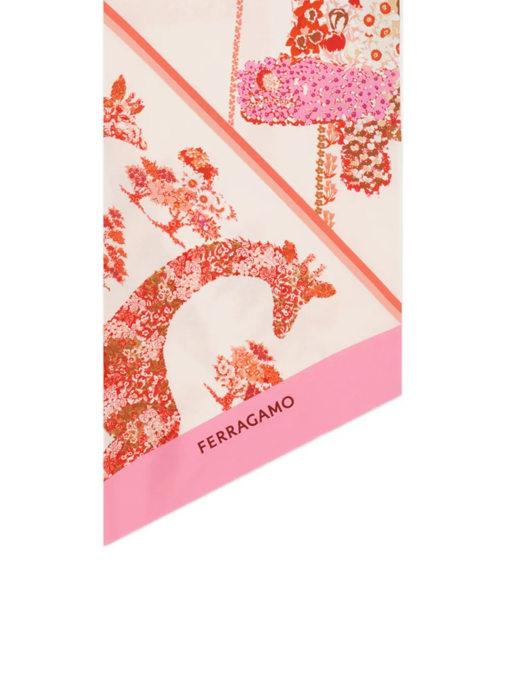 Ferragamo Zijden sjaal Roze