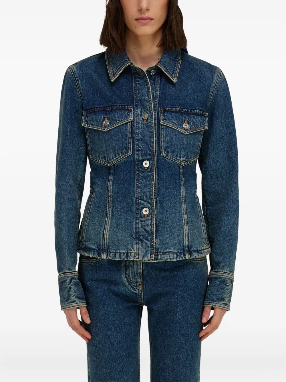 Ferragamo printed silk scarf - Blu