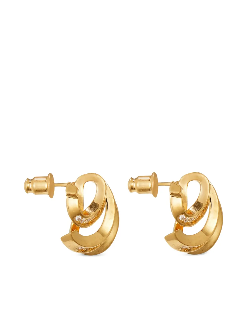 Ferragamo Triple-Gancini crystal-hoop earrings | Image 2
