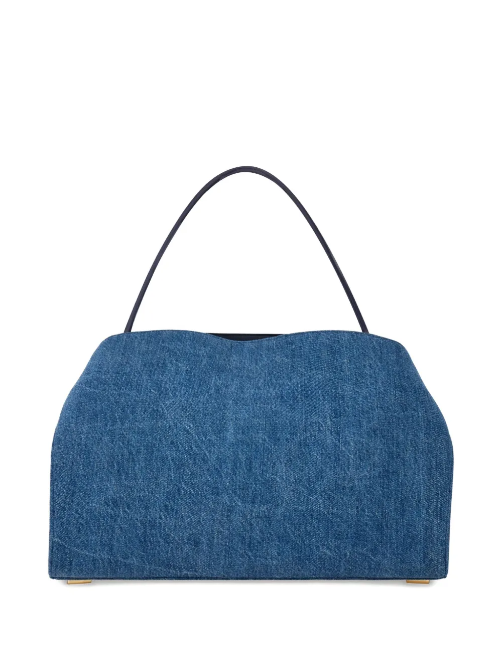 Ferragamo Hug Soft denim schoudertas Blauw