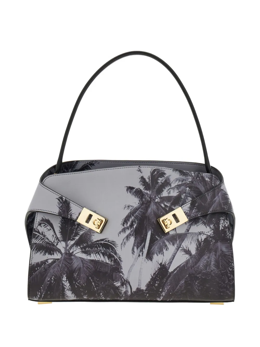 Ferragamo medium Hug shoulder bag - グレー Ferragamo medium Hug shoulder bag - グレー