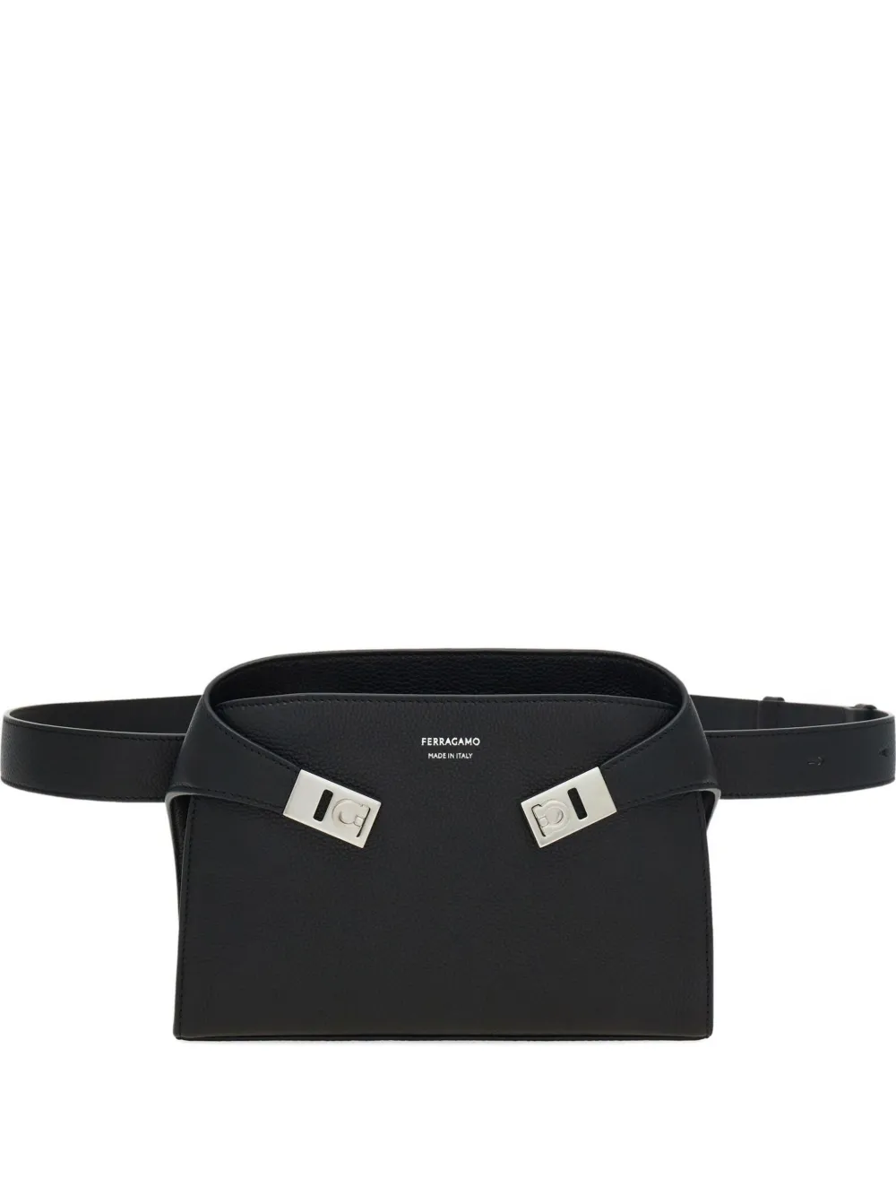Ferragamo bridge-closure belt bag Zwart