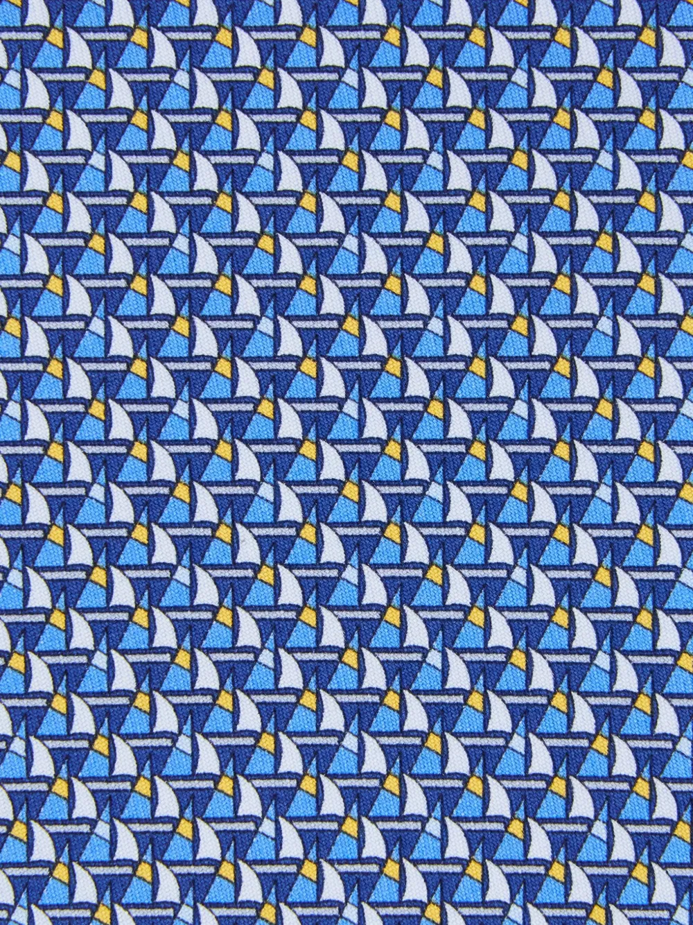 Ferragamo sailboat-print silk tie Blauw