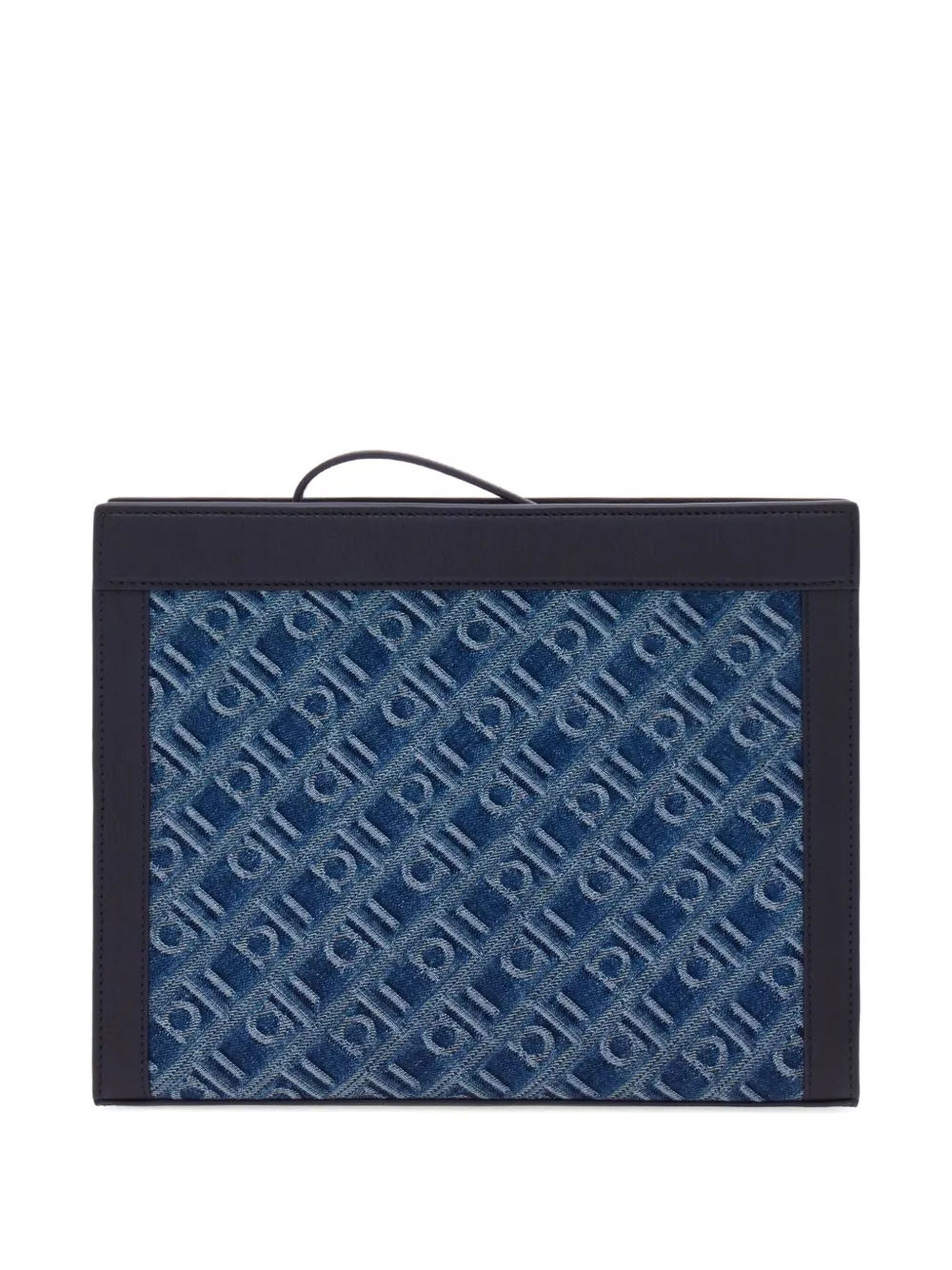 Ferragamo monogram clutch bag Blauw
