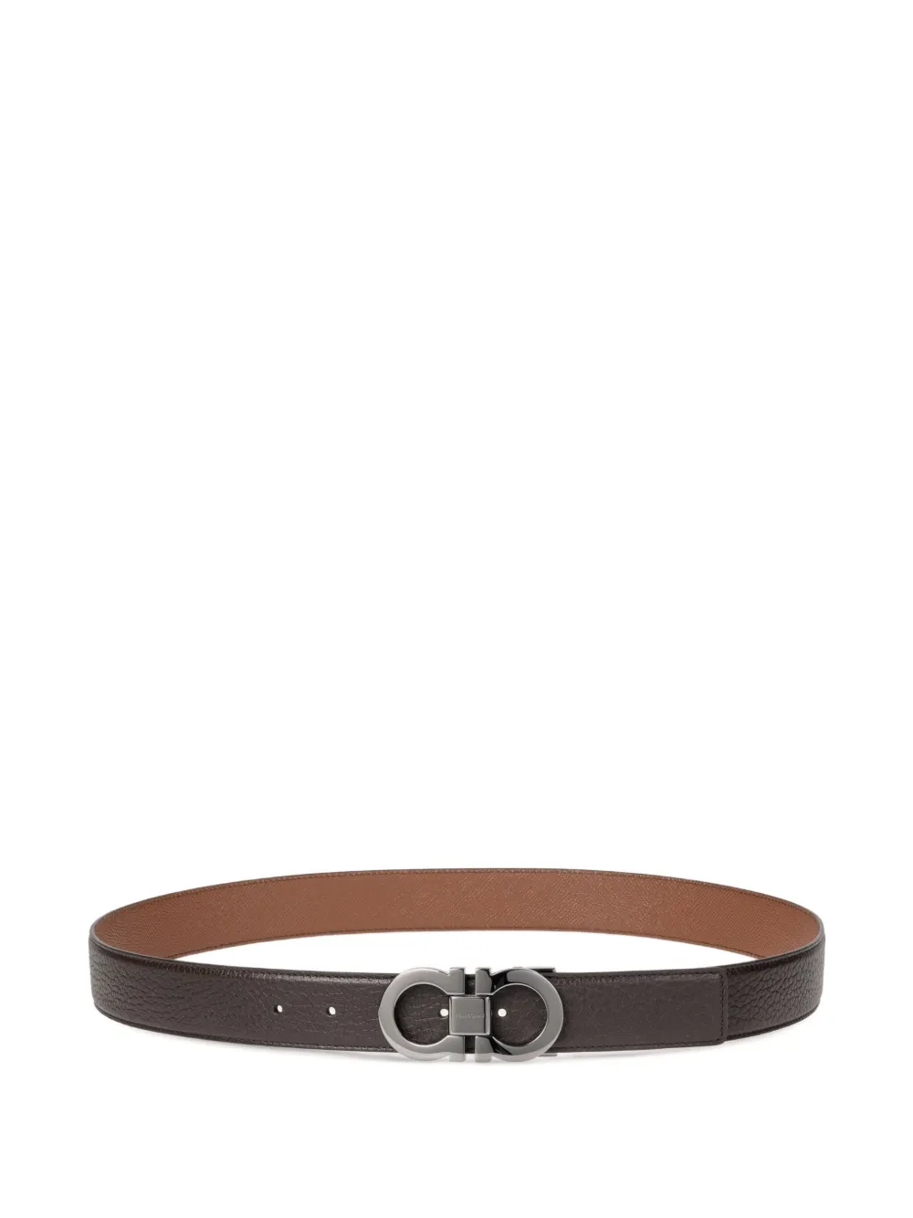Ferragamo Reversible and adjustable Gancini belt - ブラウン Ferragamo Reversible and adjustable Gancini belt - ブラウン