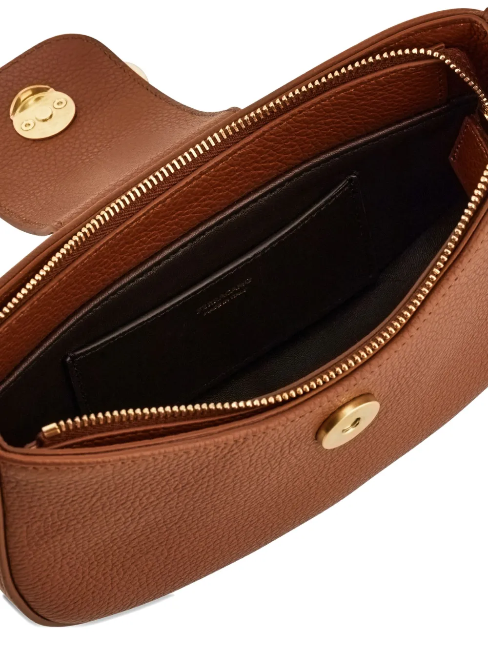 Ferragamo Double Gancini kleine tas Bruin
