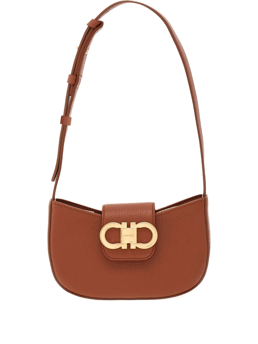 Ferragamo Double Gancini mini bag Bruin