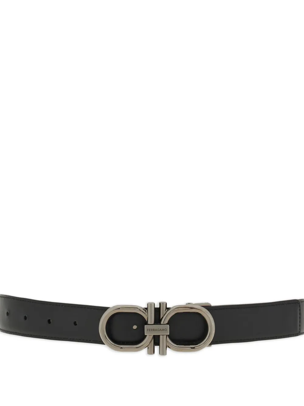 Ferragamo Gancini omkeerbare riem Bruin