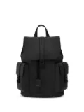 Ferragamo drawstring flap backpack - Black