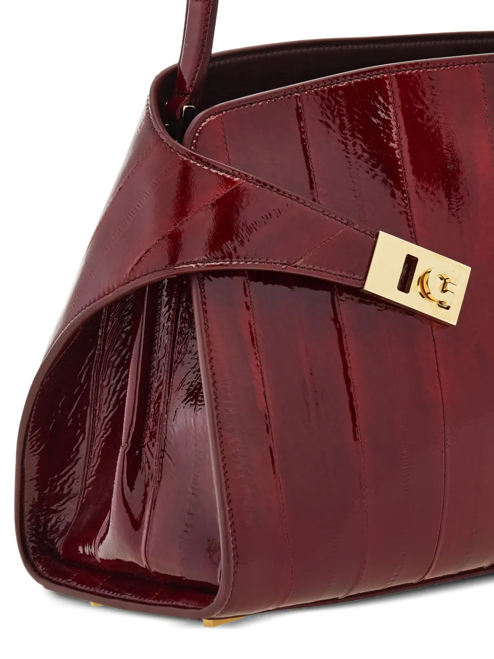 Ferragamo Hug medium schoudertas met hak Rood