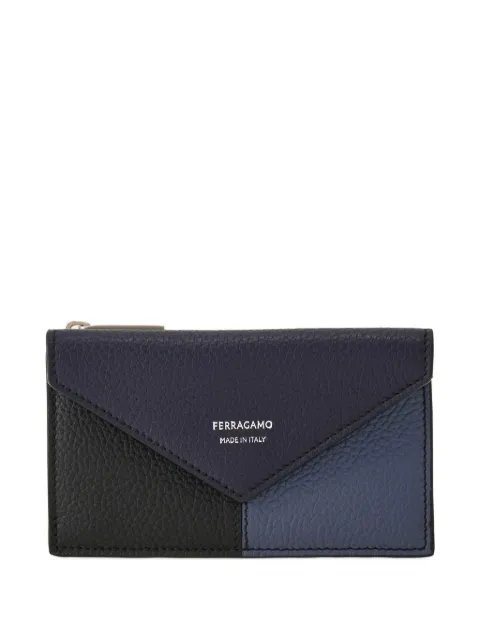 Ferragamo colour-block leather cardholder