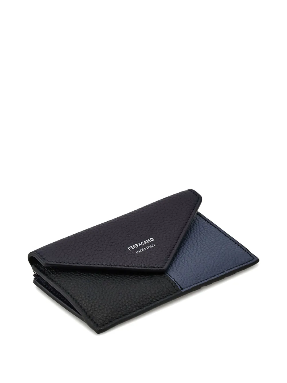 Ferragamo Pasjeshouder met colourblocking Blauw