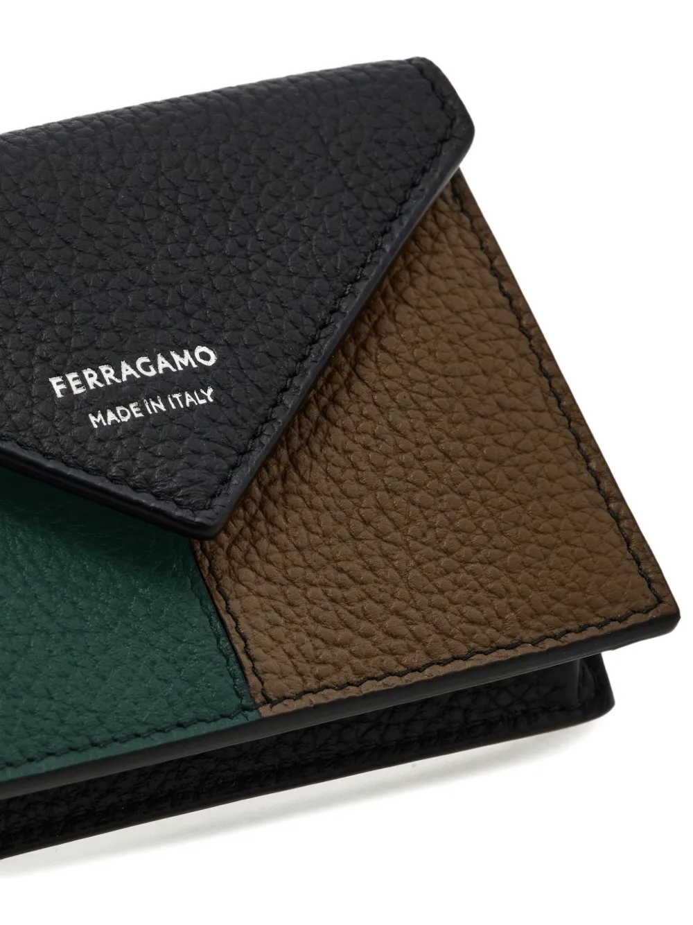 Ferragamo Pasjeshouder met envelop vlak Zwart