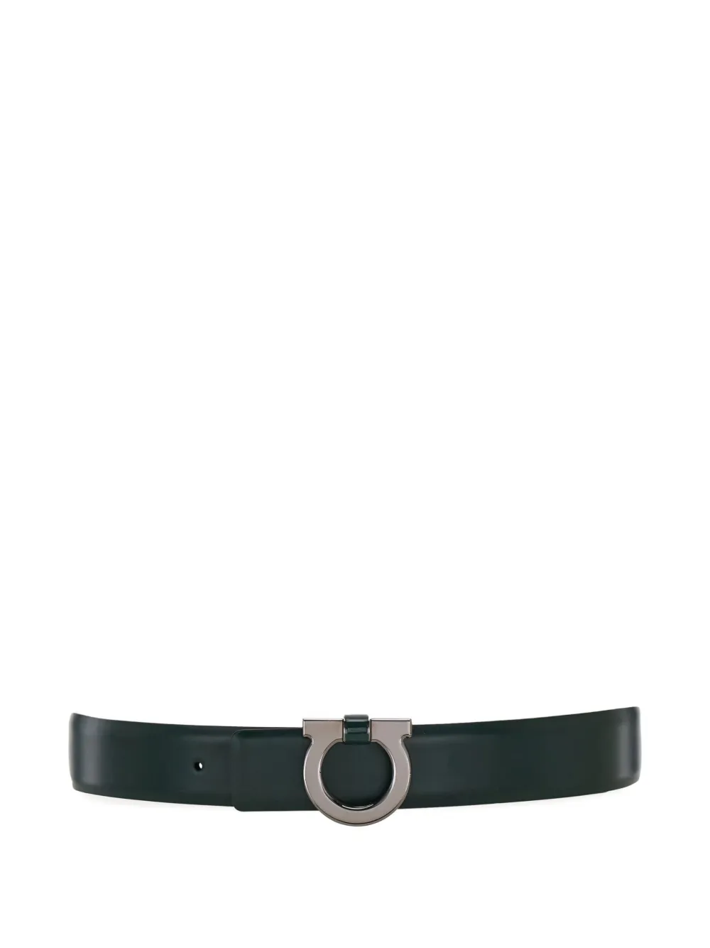 Ferragamo Omkeerbare riem met Gancini-gesp Groen