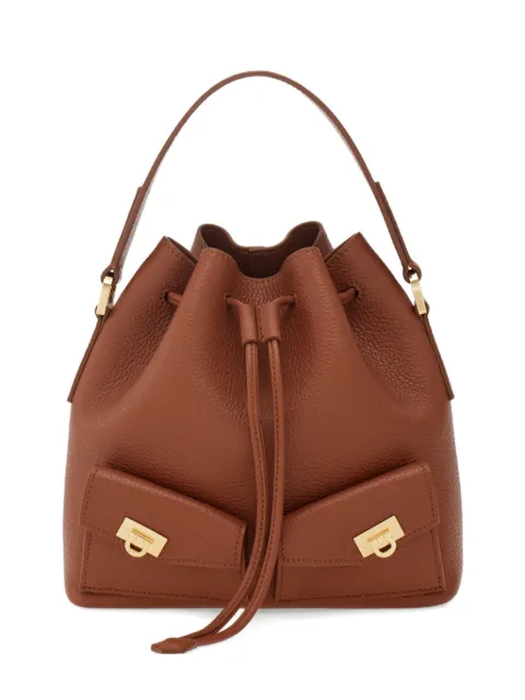 Ferragamo multi-pocket calfskin bucket bag
