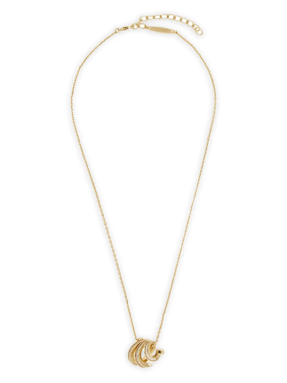 Triple Gancini crystal necklace