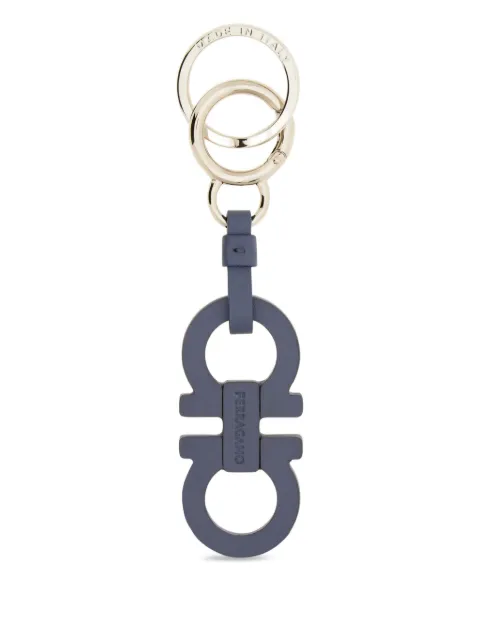 Ferragamo gancini leather keyring