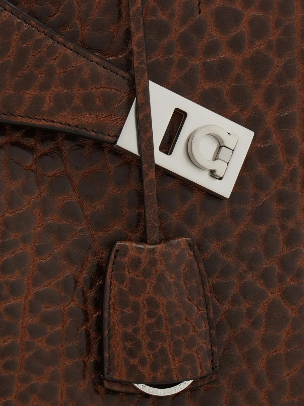 Ferragamo Hug Gancini-buckle tote bag Bruin
