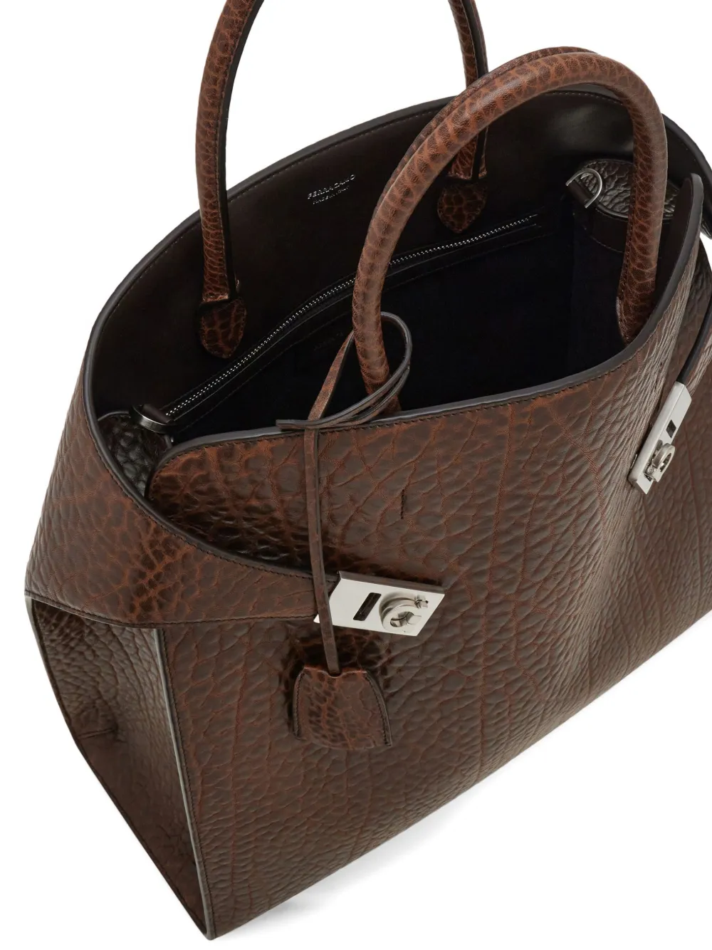 Ferragamo Hug Gancini-buckle tote bag Bruin