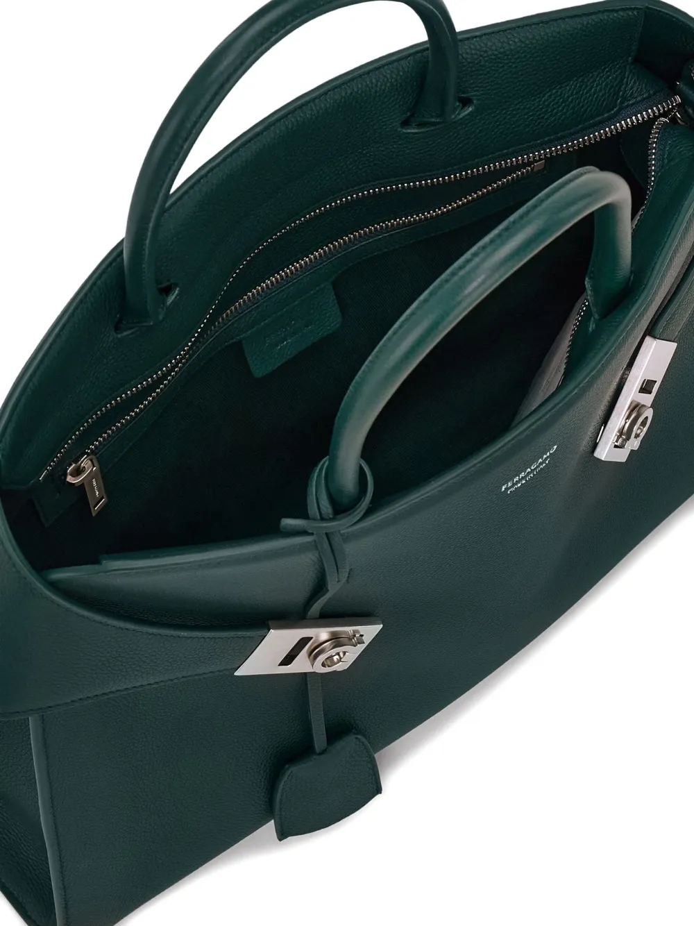 Ferragamo Hug briefcase Groen