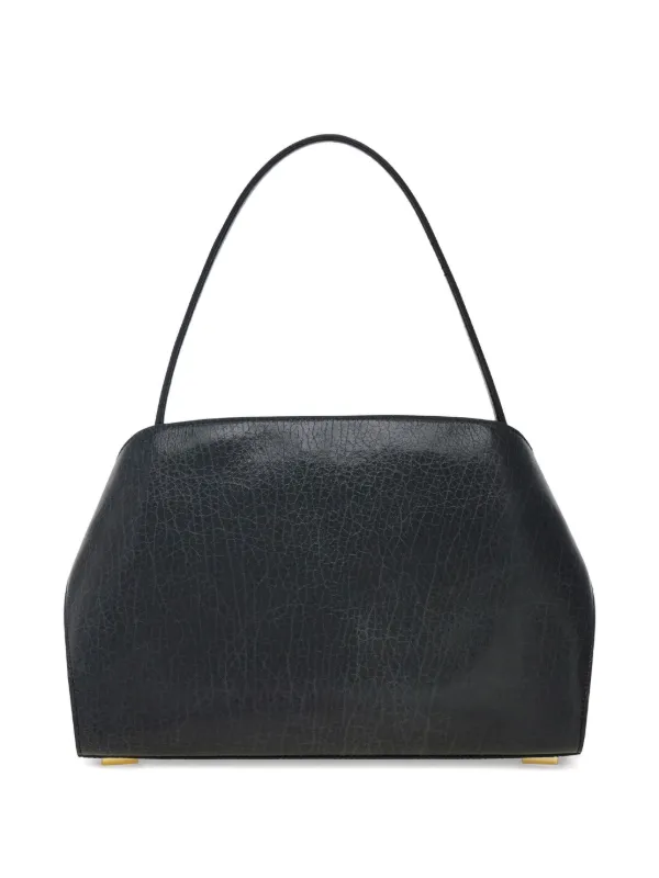 Ferragamo Medium Hug Leather Shoulder Bag | Black | FARFETCH