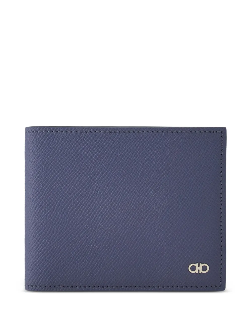 Ferragamo Gancini kalfsleren portemonnee met logodetail Blauw