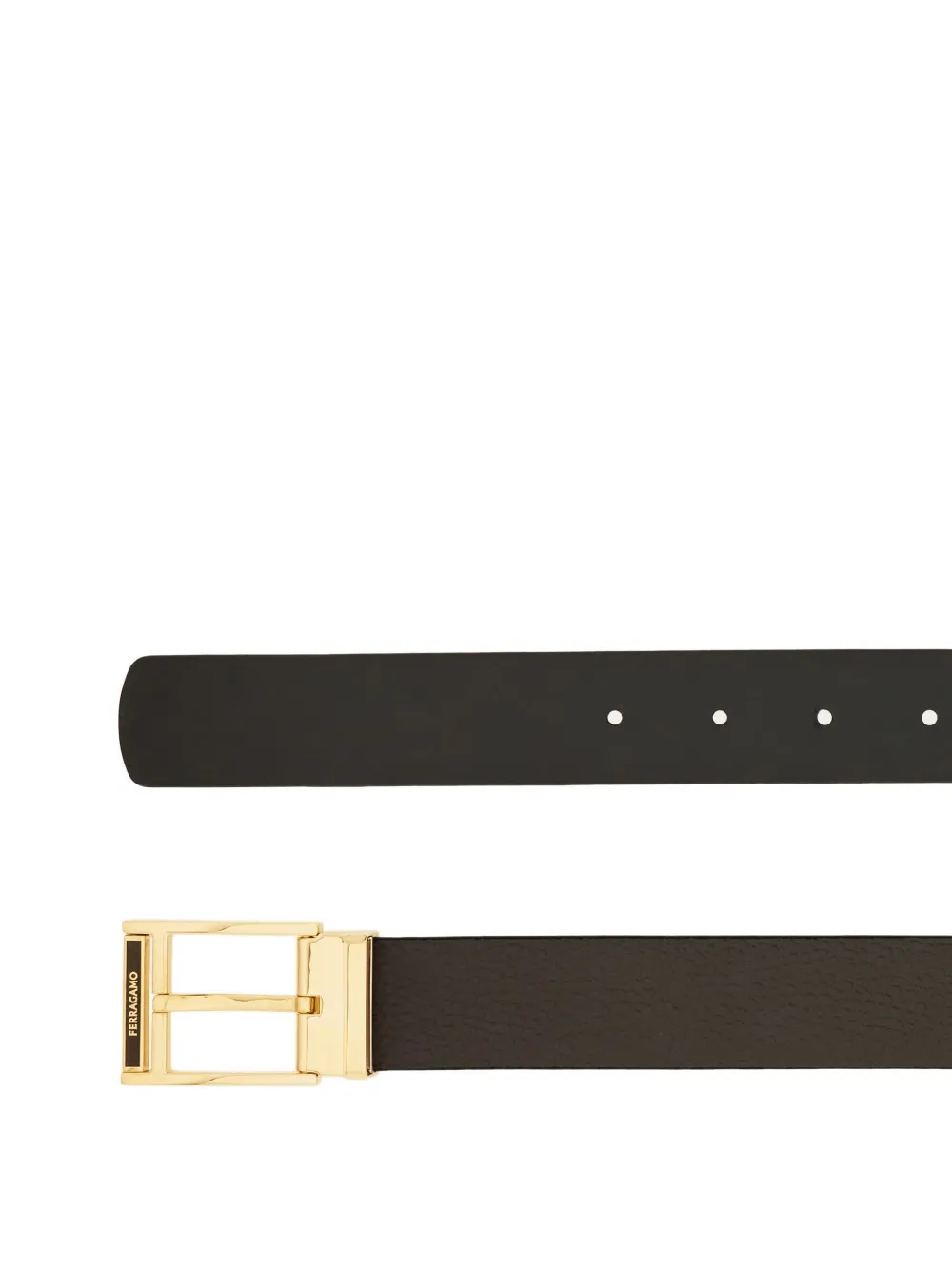 Ferragamo reversible square-buckle belt - Bruin