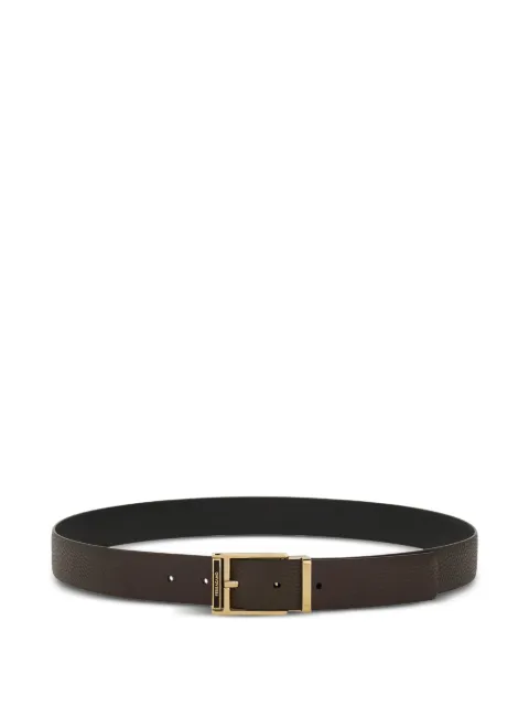 Ferragamo Cinto dupla face com fivela quadrada
