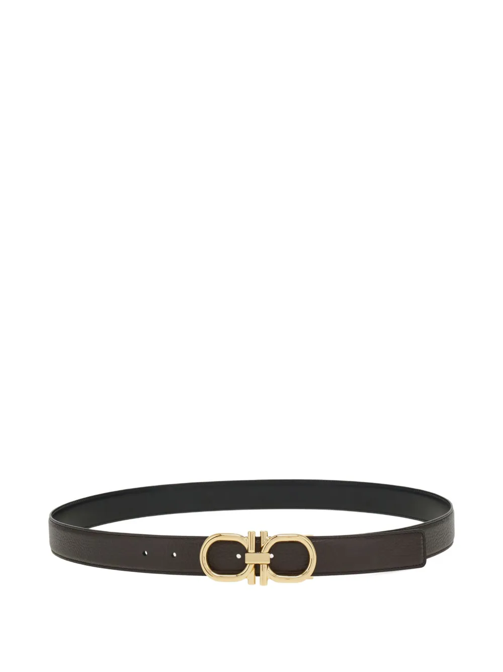 Ferragamo gancini-buckle reversible belt Bruin