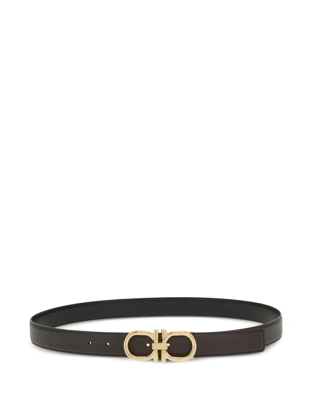 Ferragamo gancini-buckle reversible belt | Brown | Image 1