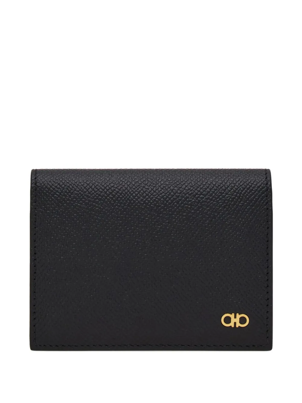Ferragamo Gancini pasjeshouder met logodetail Zwart