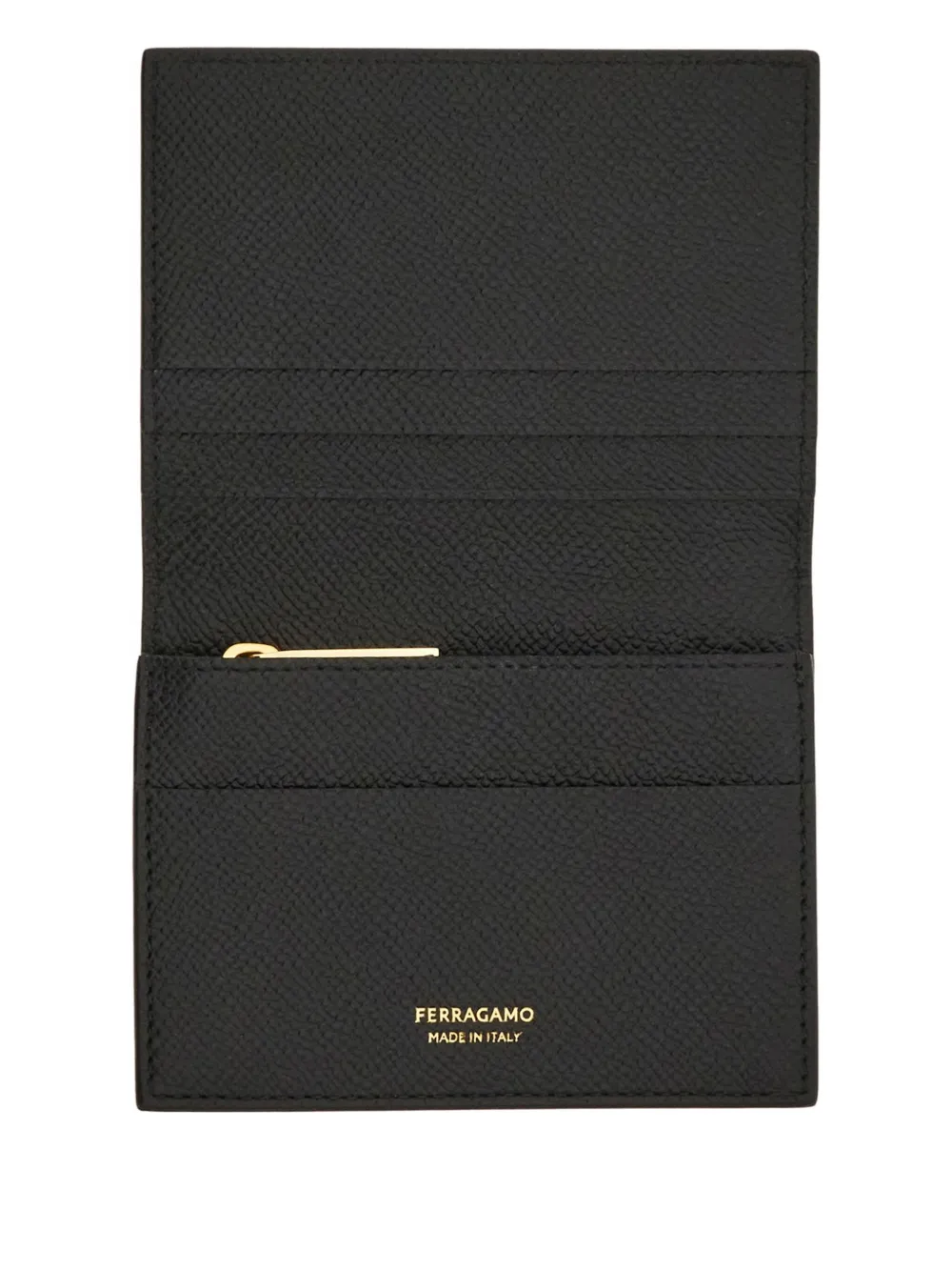 Ferragamo Gancini pasjeshouder met logodetail Zwart