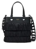 Ferragamo layered-fringe tote bag - Black
