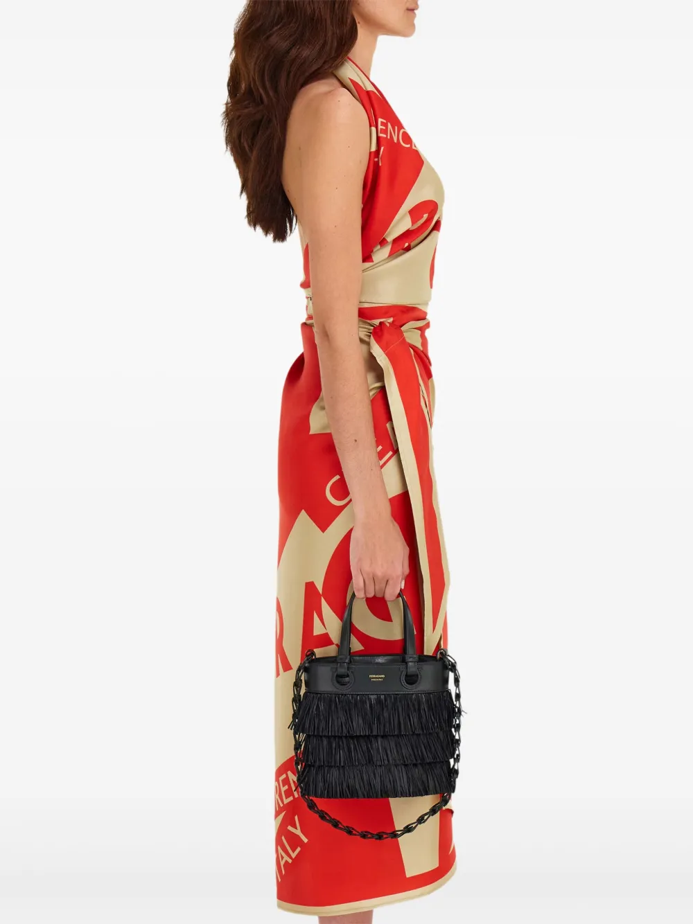Ferragamo layered-fringe tote bag | Image 2
