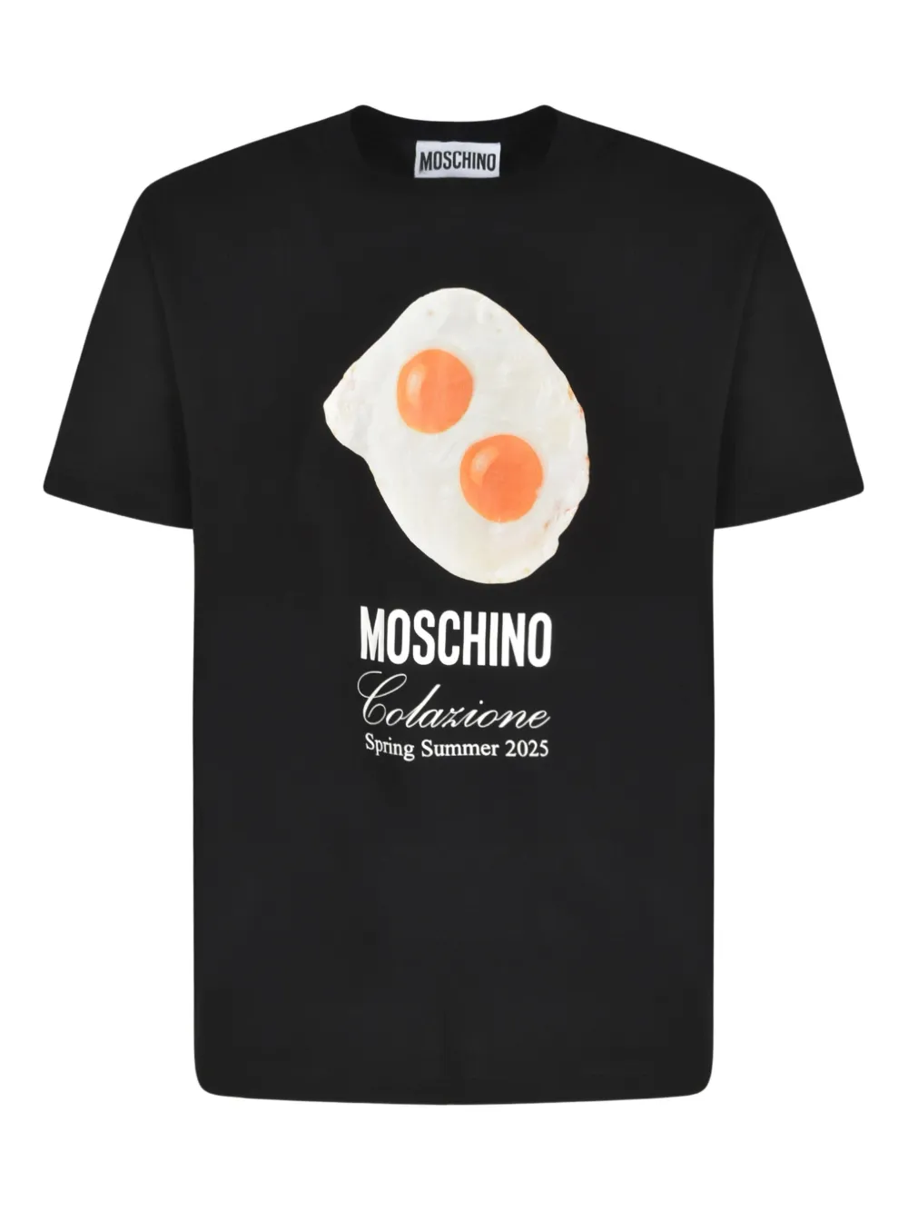 Moschino fried-egg graphic T-shirt Zwart