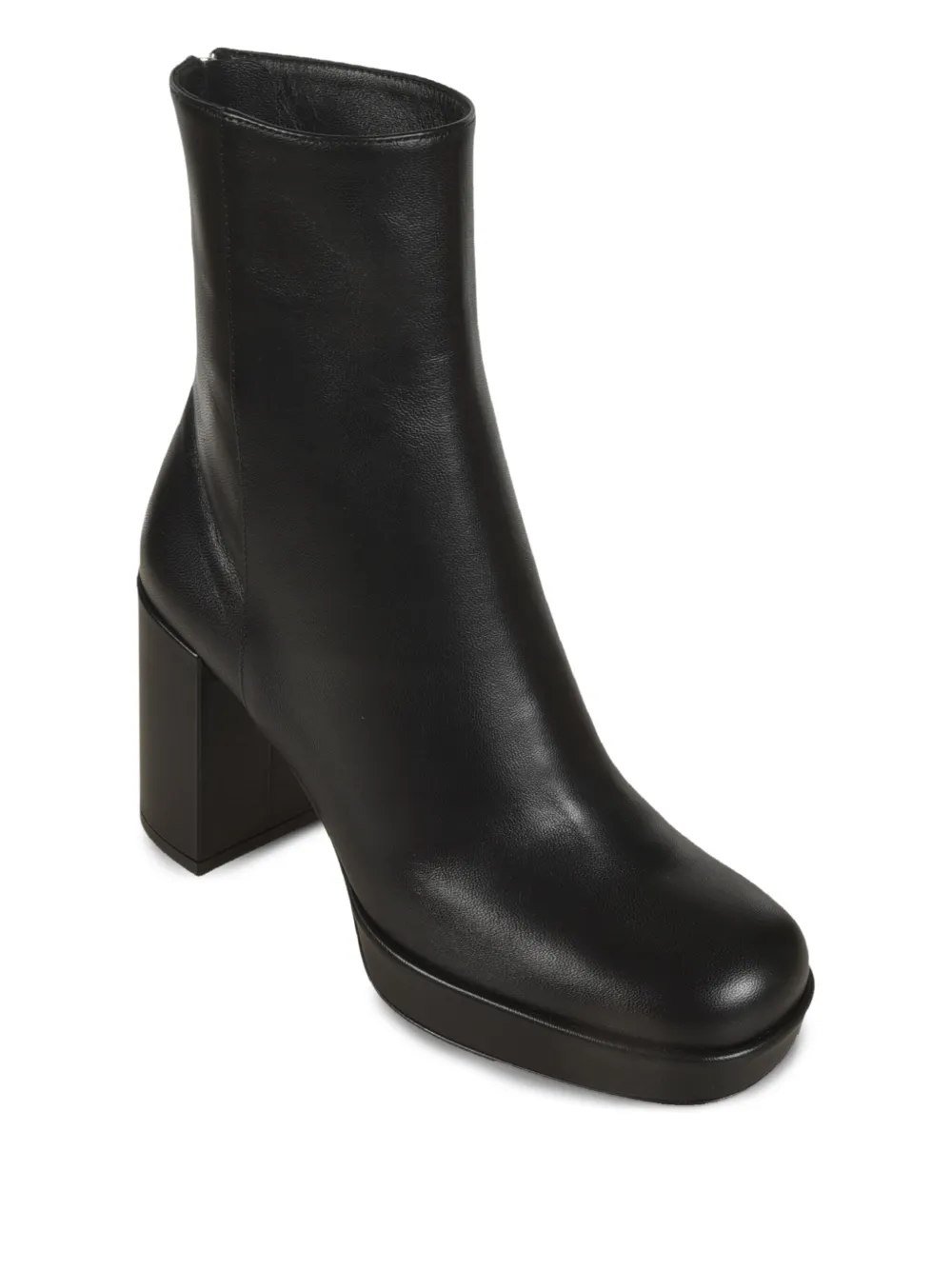 Sergio Rossi 75mm zip-detail platform ankle boots Black