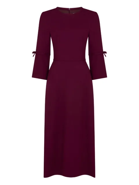 JANE tie-cuff midi dress