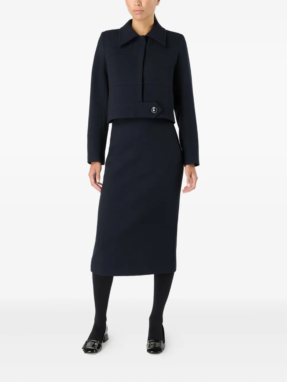 JANE Weaver panelled wool jacket | Cropped Jackets | Image 2
