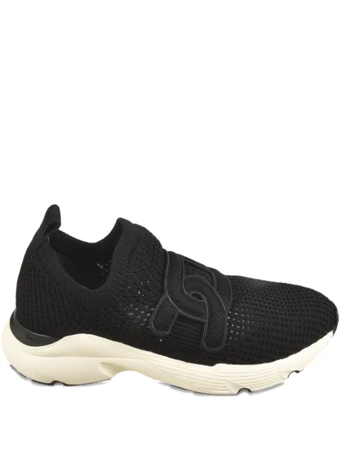 Tod's logo-detail knit slip-on shoes