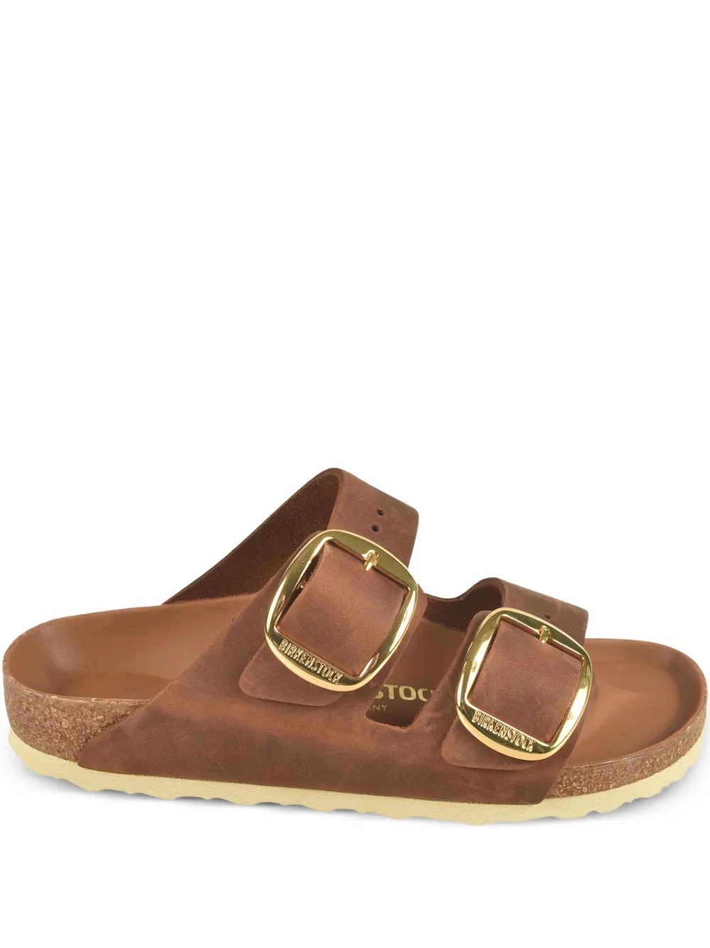 Birkenstock Arizona sandalen met dubbele gesp Bruin