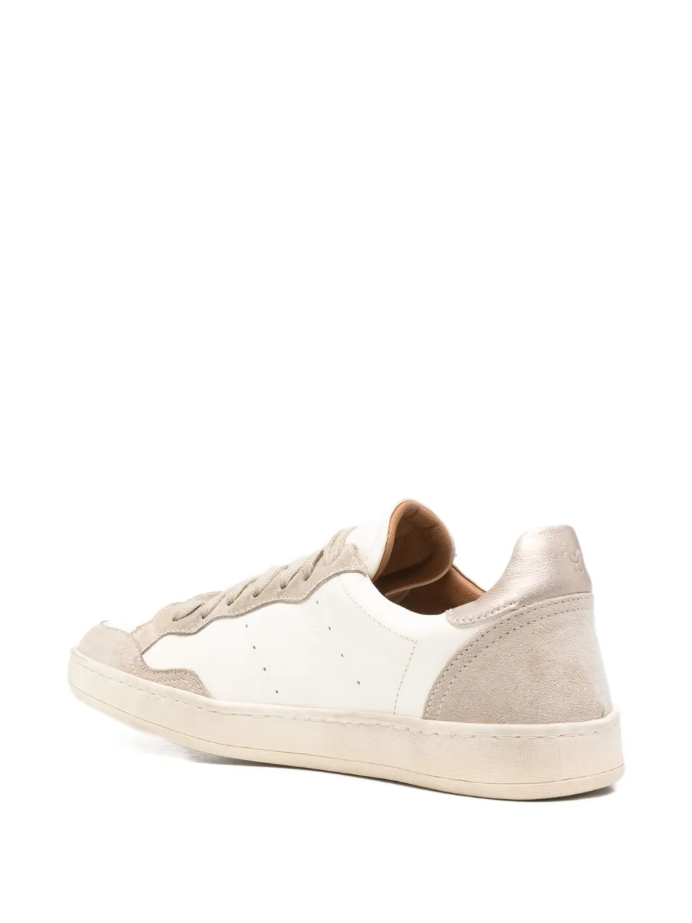 ELIA MAURIZI Gilda leather-panel sneakers Beige