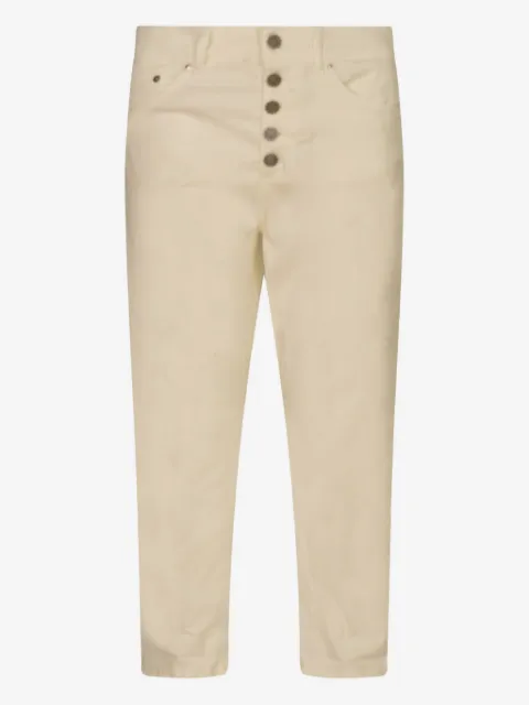 DONDUP logo-patch trousers