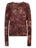 Avant Toi tie-dye sweater - Red