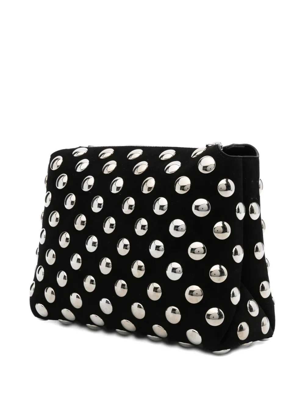 KHAITE Lina clutch met metalen studs Zwart