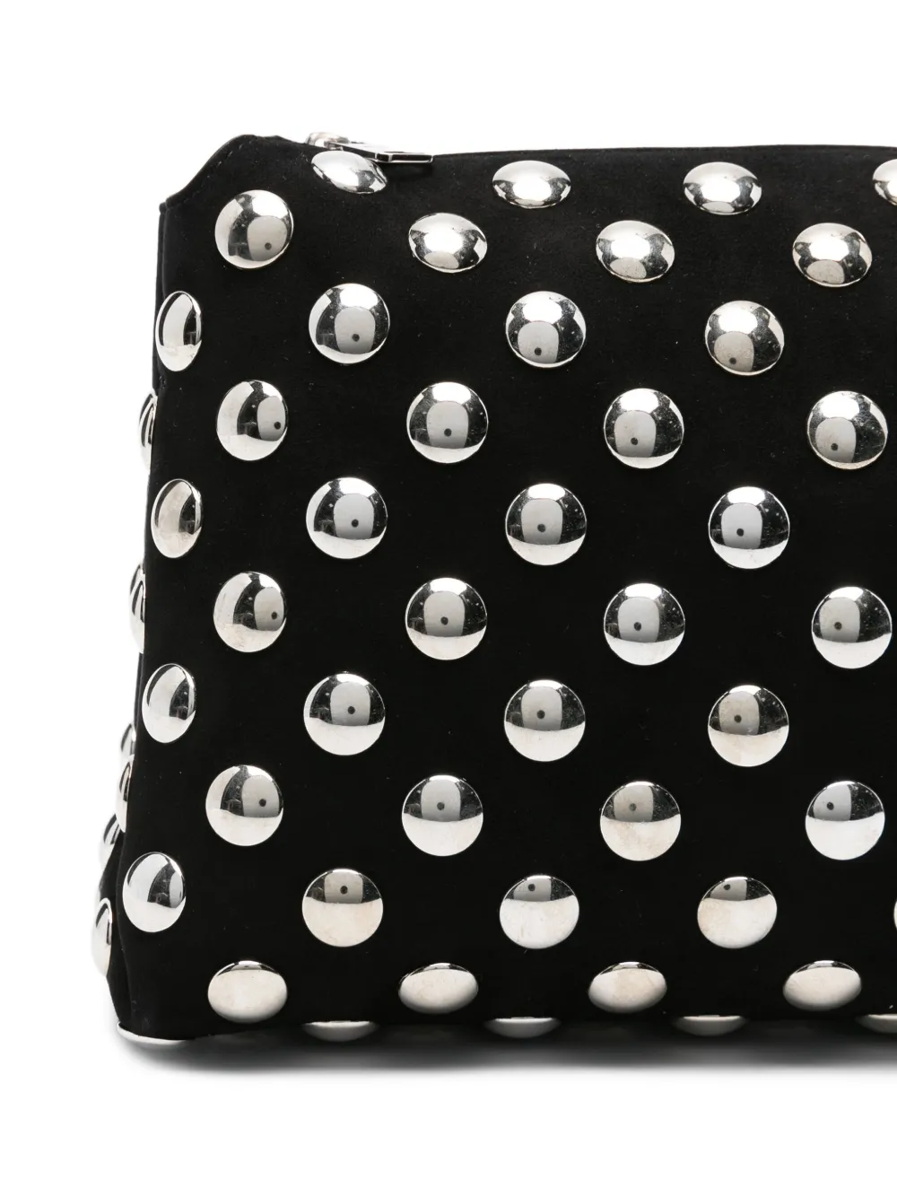 KHAITE Lina clutch met metalen studs Zwart