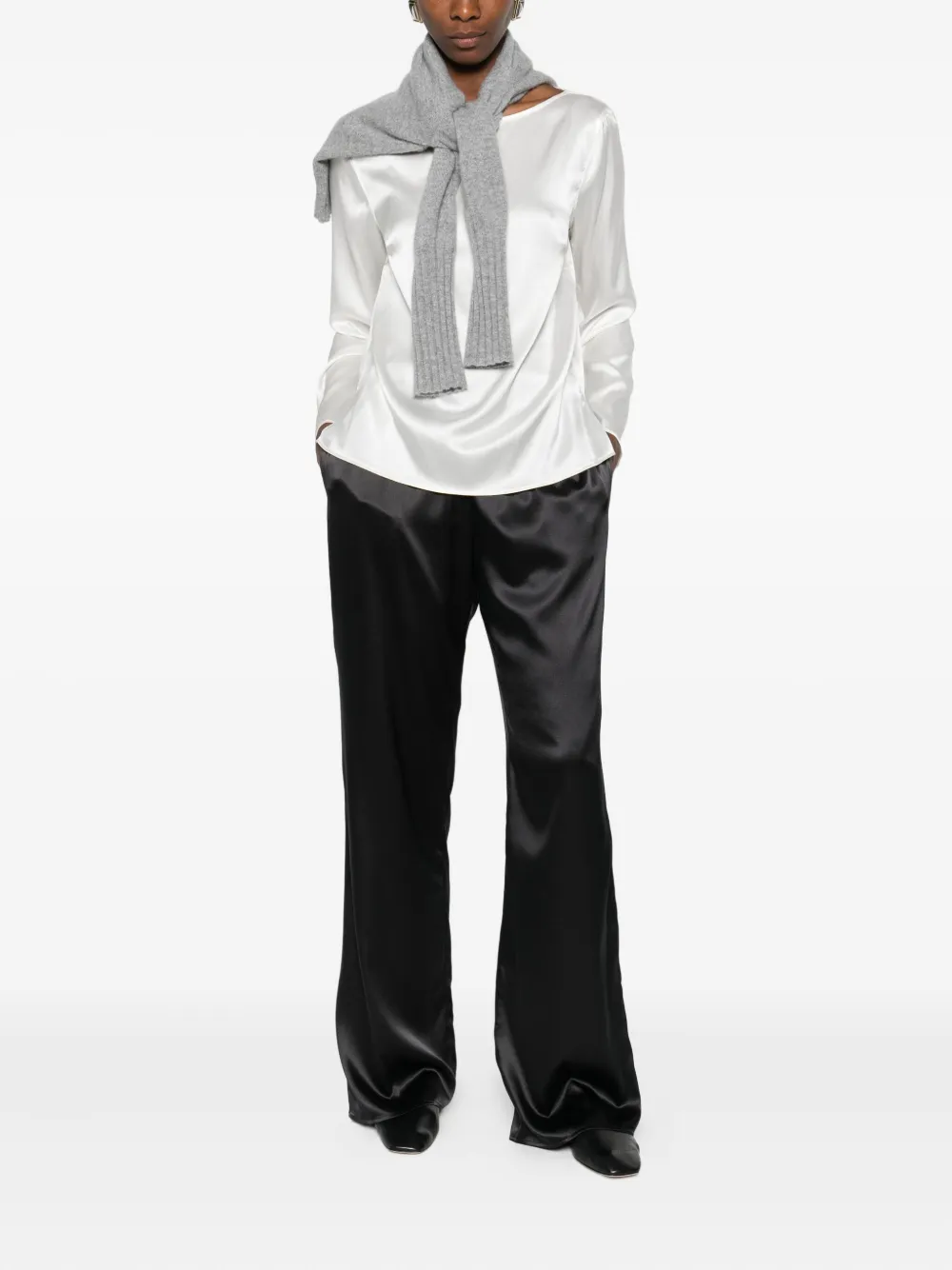 Purotatto elasticated-waistband trousers - Zwart